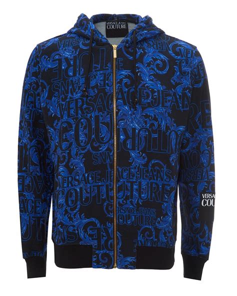 Versace Jeans Couture Men's Baroque Logo Zip Hoodie